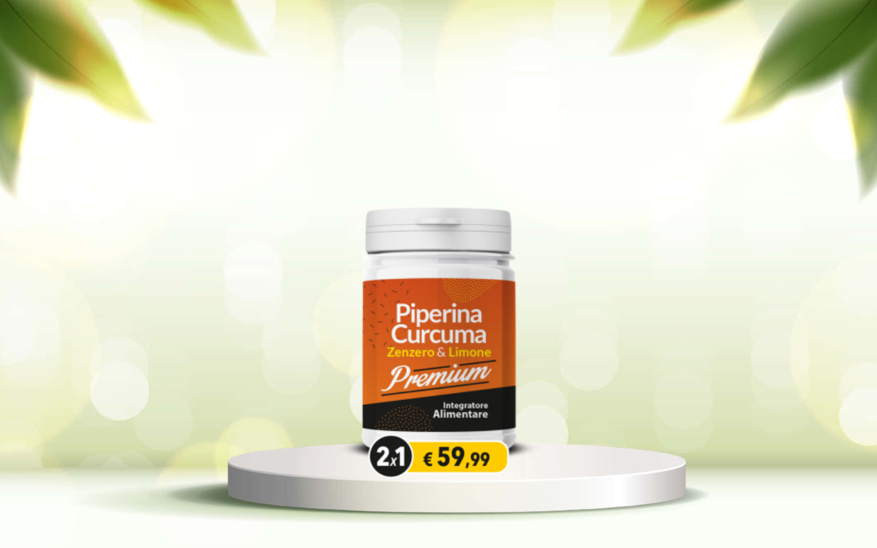 Detox naturale e intestino regolare: prova Piperina e Curcuma Premium ora